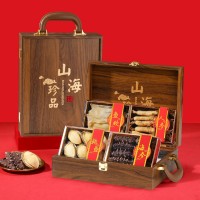 福利爆款四拼廠家批發禮盒高端海參鮑魚魚膠人參年貨長輩中秋春節