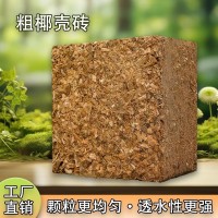 廠家批發現貨脫鹽粗椰殼磚園藝養花種菜調節土壤椰糠椰土椰殼磚
