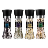 海鹽黑胡椒瓶裝調味料西餐牛排雞胸肉調料現磨海鹽黑胡椒調味料