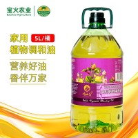 寶火5L家用炒菜食用油 調和油 10斤桶裝油整箱